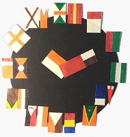 Clock with roman numerals