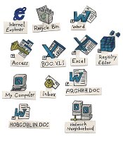 Halloween Windows 98 icons