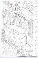 Library of Babel aerial view (one hexagon)