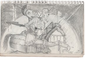 Fossilized Jabberwockus Capricornus & robotohorse