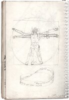 Space-age Vitruvian Man