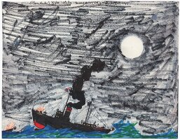 ''Amoury'' before hitting a mine, August 1943