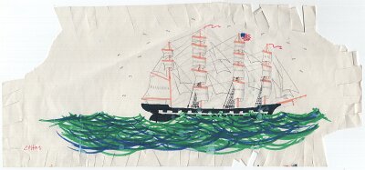 Clipper ship doodle