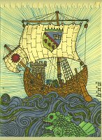 Galleon and great fish