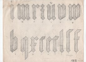 Gothic font practice