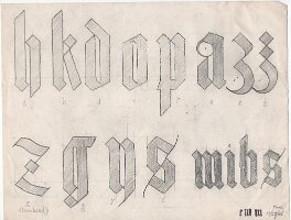 Gothic font practice